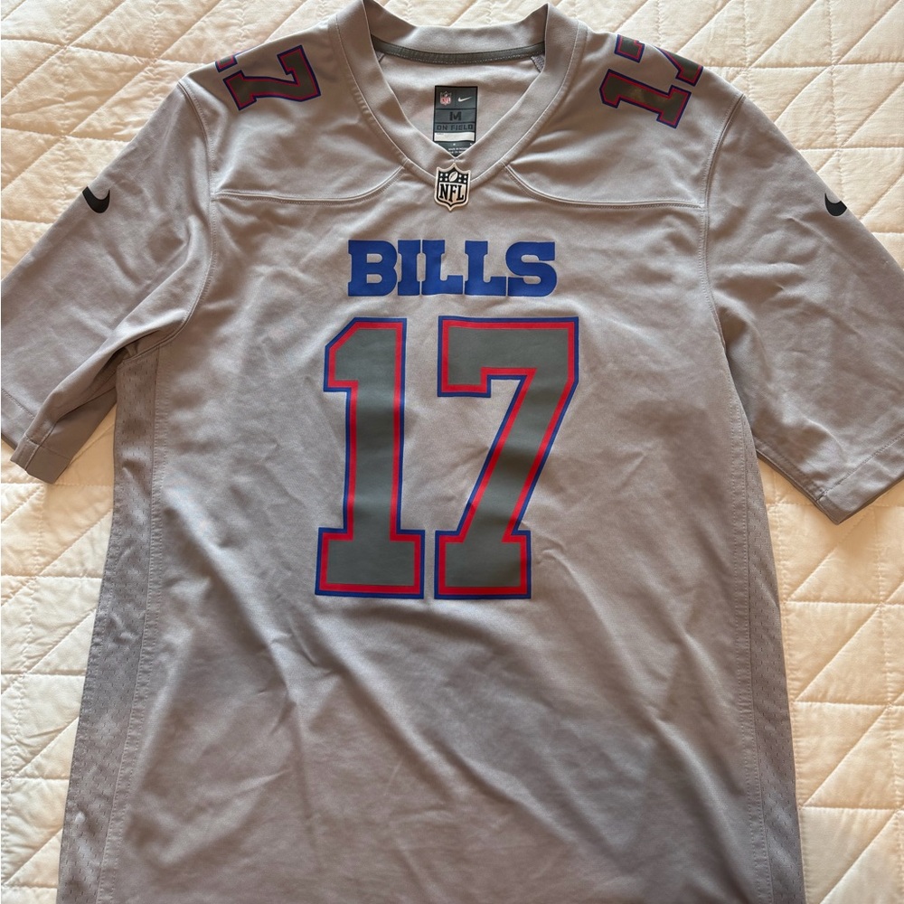NFL Bills Allen Grey Jersey